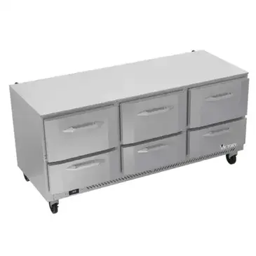 Victory Refrigeration VURD72HC-6 Refrigerator, Undercounter, Reach-In