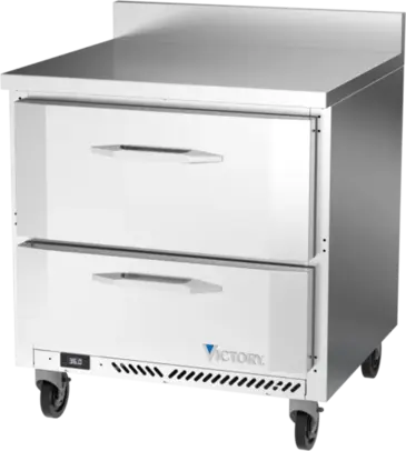 Victory Refrigeration VWRD32HC-2 Refrigerated Counter, Work Top