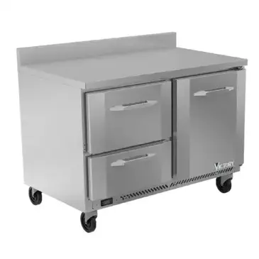 Victory Refrigeration VWRD48HC-2 Refrigerated Counter, Work Top