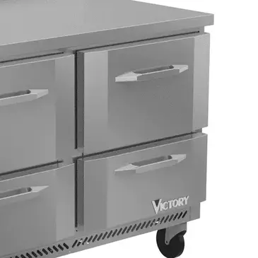 Victory Refrigeration VWRD48HC-4 Refrigerated Counter, Work Top