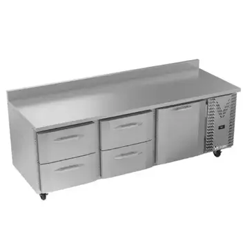 Victory Refrigeration VWRD93HC-4 Refrigerated Counter, Work Top