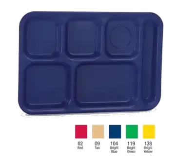 Vollrath 2614-02 Tray, Compartment, Plastic