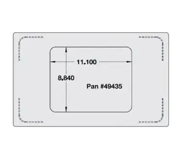 Vollrath 8242814 Adapter Plate