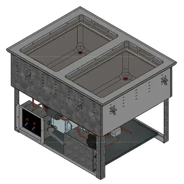 Vollrath FC-6HC-02120-AD Hot / Cold Food Well Unit, Drop-In, Electric