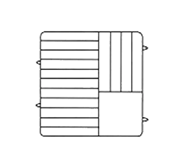 Vollrath PM1510-5 Dishwasher Rack, Plates