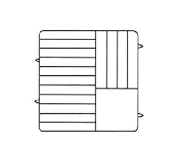 Vollrath PM1510-5 Dishwasher Rack, Plates