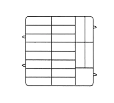 Vollrath PM2006-3 Dishwasher Rack, Plates