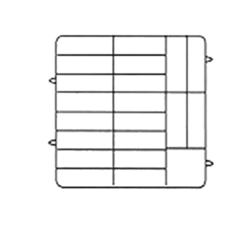 Vollrath PM2006-3 Dishwasher Rack, Plates