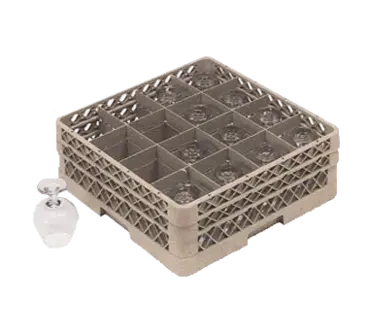 Vollrath TR8DDDD Dishwasher Rack, Glass Compartment