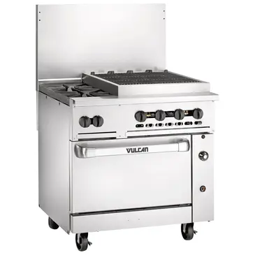 Vulcan 36C-2B24CBN Range, 36" Restaurant, Gas