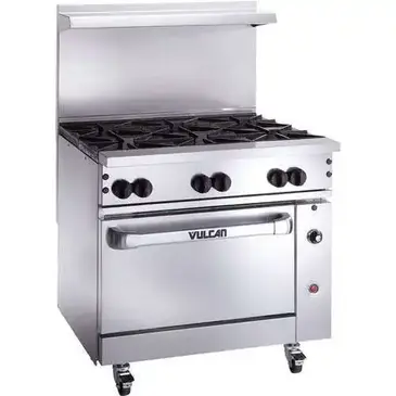 Vulcan 36C-6BN Range, 36" Restaurant, Gas