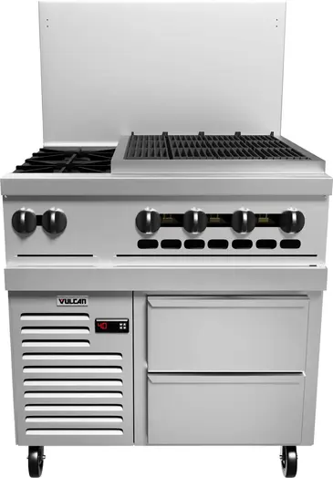 Vulcan 36R-2B24CB Range, 36" Restaurant, Gas