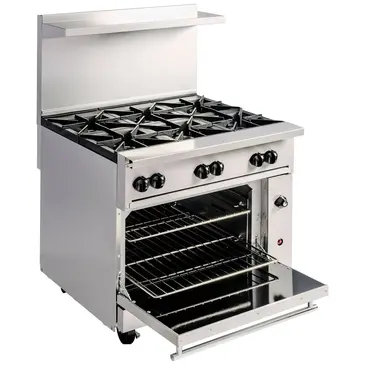 Vulcan 36S-6BN Range, 36" Restaurant, Gas