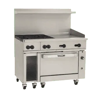 Vulcan 48C-4B24G Range, 48" Restaurant, Gas