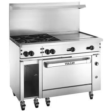 Vulcan 48C-4B24G Range, 48" Restaurant, Gas