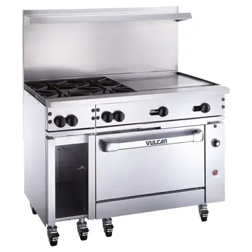 Vulcan 48S-2B36G Range, 48" Restaurant, Gas