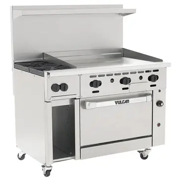 Vulcan 48S-2B36GT Range, 48" Restaurant, Gas