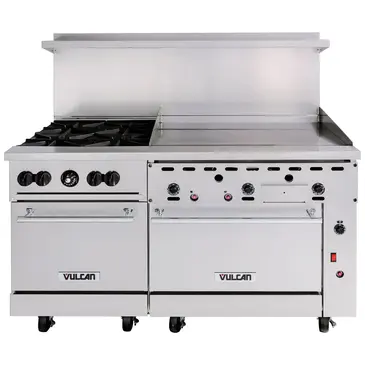 Vulcan 60SC-4B36GT Range, 60" Restaurant, Gas