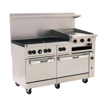 Vulcan 60SC-6B24GT Range, 60" Restaurant, Gas