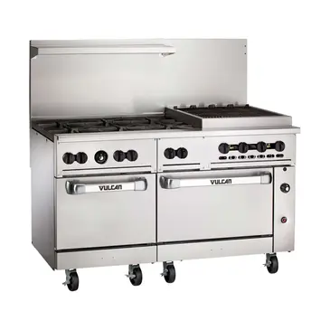 Vulcan 60SS-6B24CBN Range, 60" Restaurant, Gas