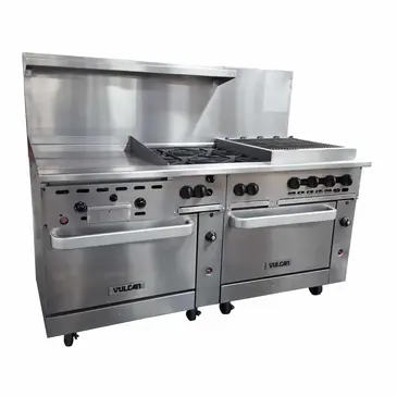 Vulcan 72CC-24G4B24CB Range, 72" Restaurant, Gas