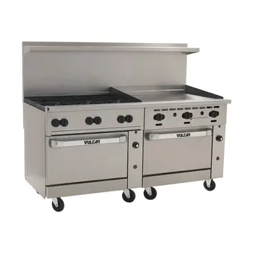 Vulcan 72CC-6B36GT Range, 72" Restaurant, Gas