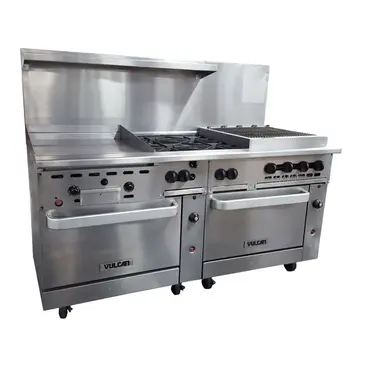 Vulcan 72SC-24GT4B24CB Range, 72" Restaurant, Gas