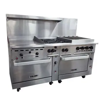 Vulcan 72SS-24G4B24CB Range, 72" Restaurant, Gas