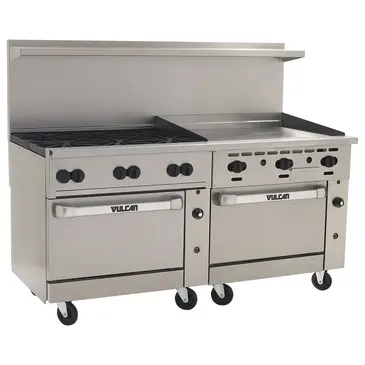 Vulcan 72SS-6B36G Range, 72" Restaurant, Gas