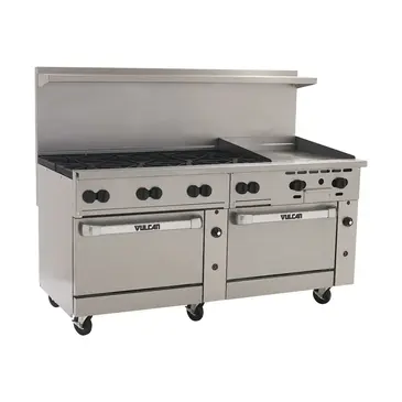 Vulcan 72SS-8B24GT Range, 72" Restaurant, Gas