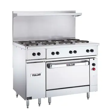 Vulcan EV48S-4FP24G208 Range, 48" Restaurant, Electric