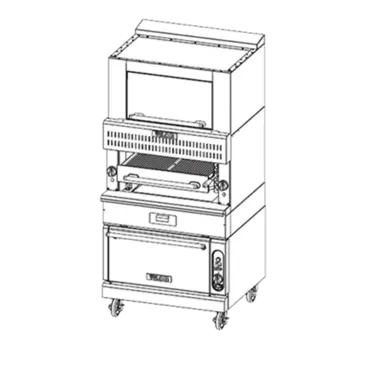 Vulcan VBB1BF Broiler, Deck-Type, Gas