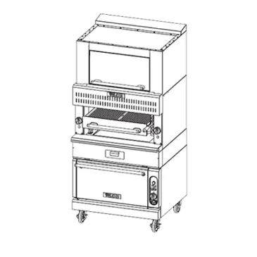 Vulcan VBB1CF Broiler, Deck-Type, Gas