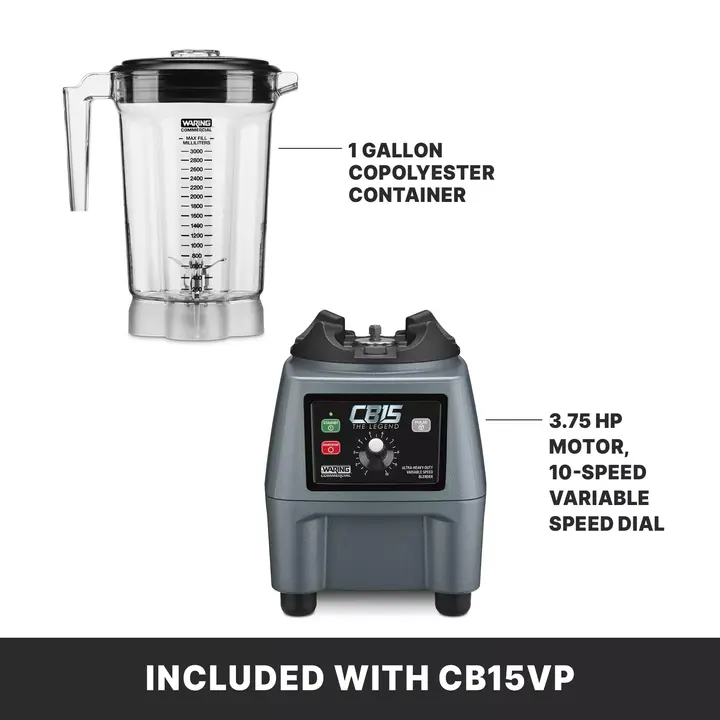 Waring CB15VP Blender, Food, Countertop