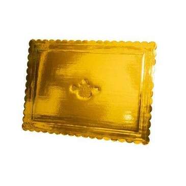 WHALEN PACKAGING Cake Board, 1/4 Size, Gold, Rectangle, Whalen Packaging WPSG4325