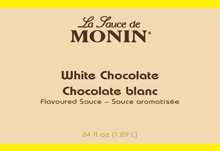 White Chocolate Sauce, 64 Oz, Monin M-GC063FP