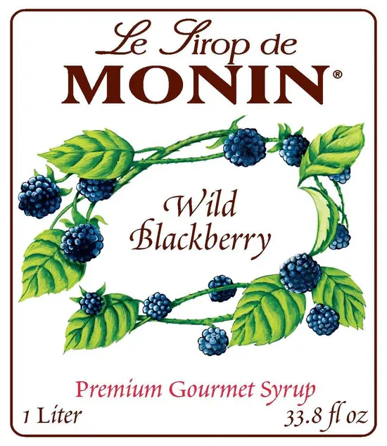 Wild Blackberry Syrup, 1 L, Monin M-FR252F