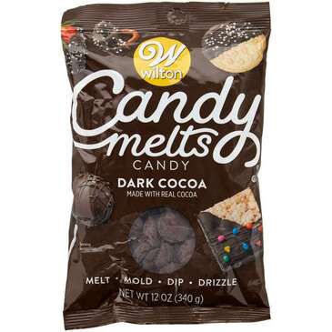 WILTON ENTERPRISES INC Candy Melts, 12 Oz., Dark Cocoa, Wilton 1911-6066