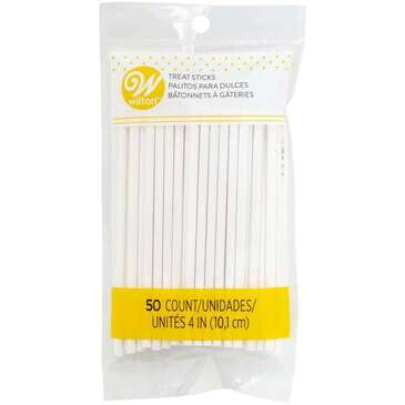 WILTON ENTERPRISES INC Lollipop Treat Sticks, 4 In., White, 35 Ct., Wilton 1912-1006