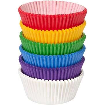 WILTON ENTERPRISES INC Cupcake Liners, Standard Size, Pastel Rainbow, (150/Pack) Wilton 415-1624