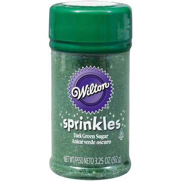 WILTON ENTERPRISES INC Colored Sugars, 3.25 Oz., Dark Green, Wilton 710-764