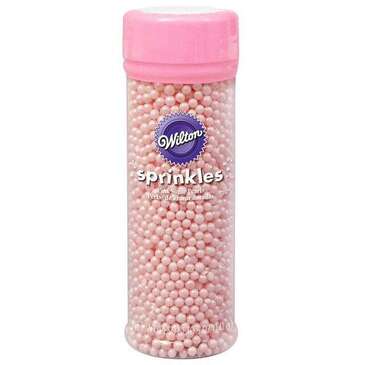 WILTON ENTERPRISES INC Sprinkles, Pink, Hanging Tube, 1.8 Oz, Wilton.com #710-9967