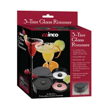 Winco GR-3 Margarita Glass Rimmer