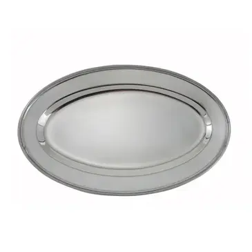 Winco OPL-12 Platter, Stainless Steel