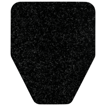 WIZKID PRODUCTS Antimicrobial Urinal Mat, 20", Black, Polyester, Rubber Backing, WizKid Products ORIGINAL