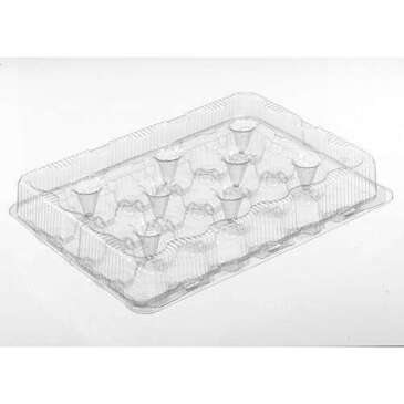 WNA COMET WEST-ACCESS PARTNERS Cupcake Container, 24 Ct, Clear, Hinged, (50/Case), WNA 2443