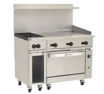 Wolf C48C-2B36GT Range, 48" Restaurant, Gas