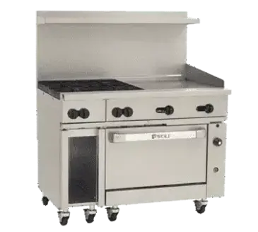 Wolf C48C-4B24GT Range, 48" Restaurant, Gas