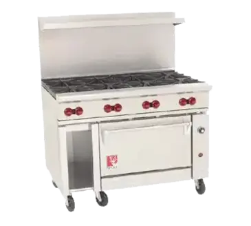 Wolf C48C-8B Range, 48" Restaurant, Gas