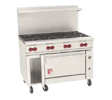 Wolf C48C-8B Range, 48" Restaurant, Gas